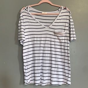 Women’s Striped Tee - Plus Size